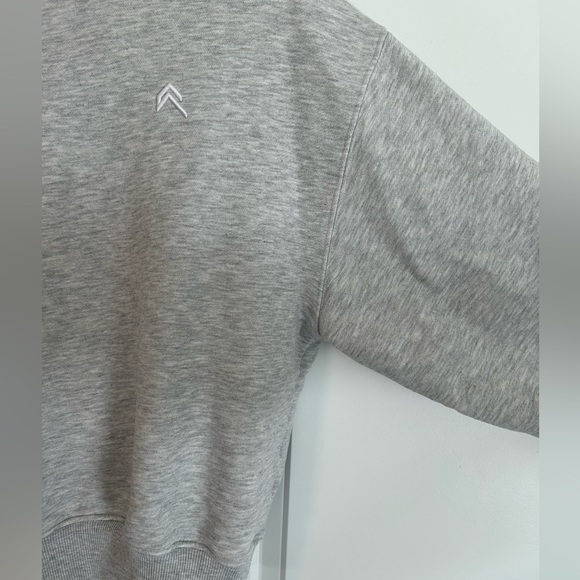 Oner 25 foundations sweatshirt in charcoal marl gray embroidered logo minimalist - Picture 3 of 8